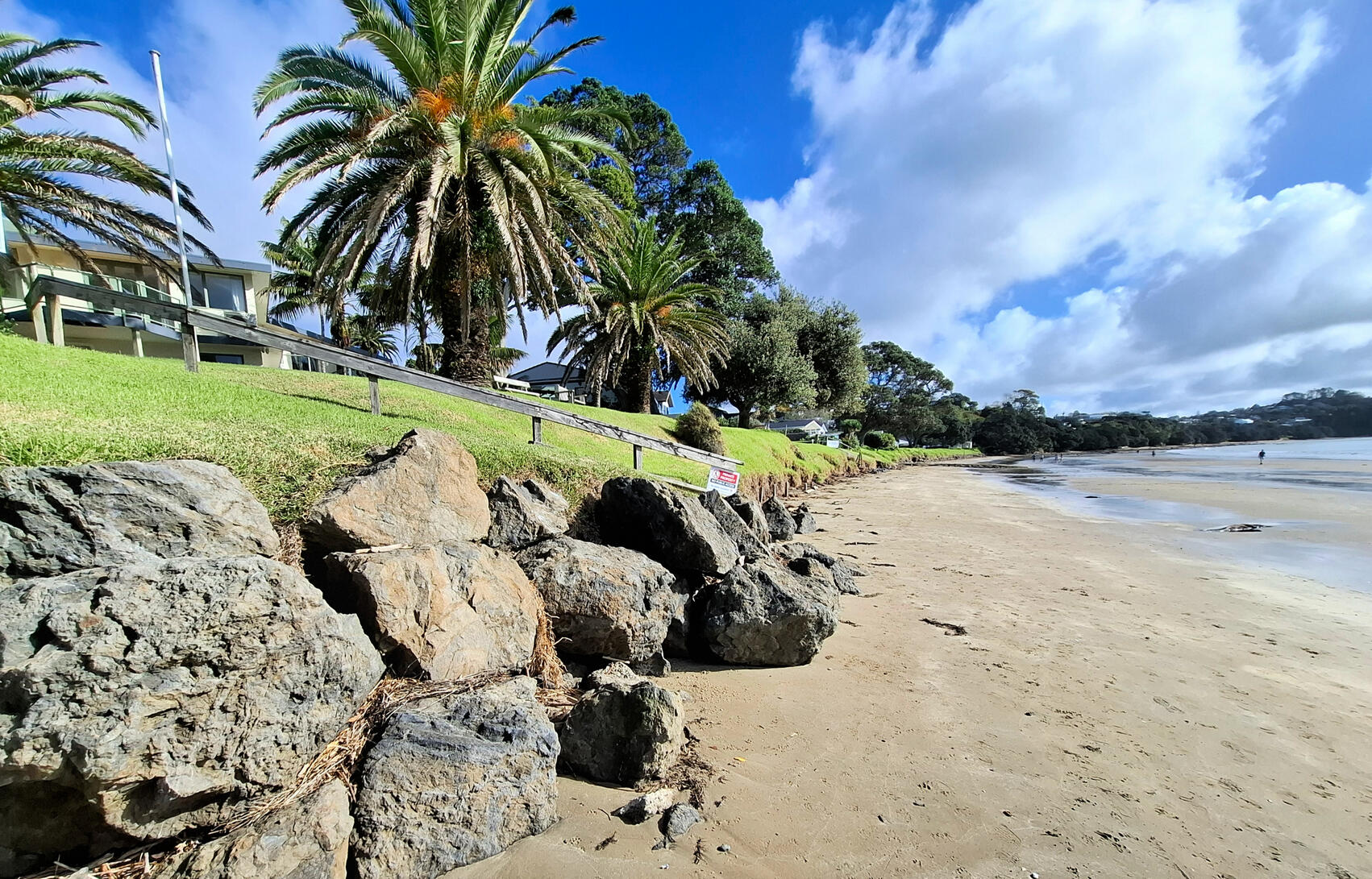 Stanmore Bay coastline Stanmore Bay coastal erosion