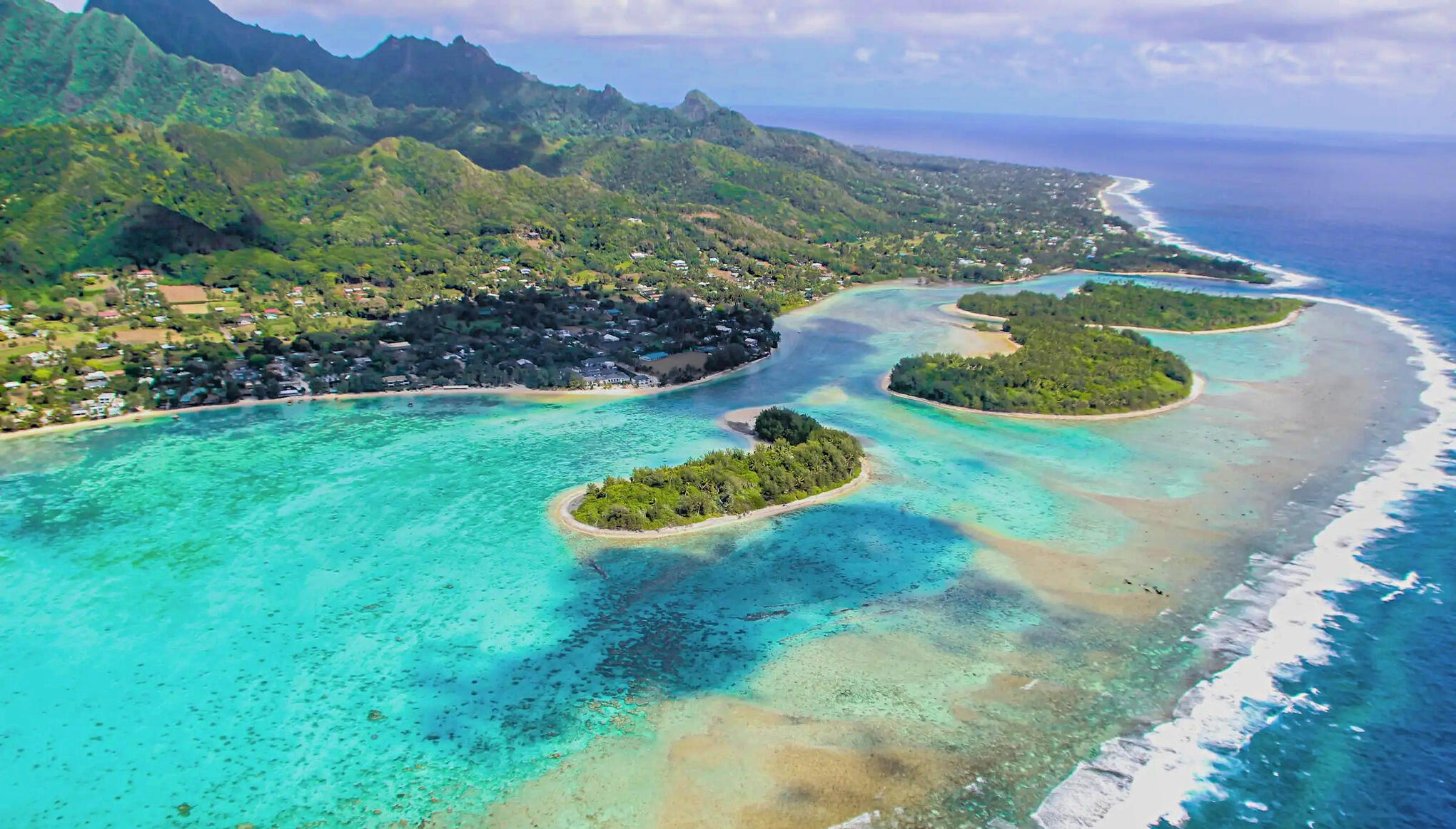 Aerial view of the Papamoa coastline and coastal properties